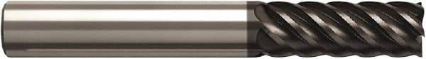 Seco - 4mm, 10mm LOC, 6mm Shank Diam, 57mm OAL, 5 Flute, Solid Carbide Square End Mill - Single End, NXT Finish, Helical Flute, 45° Helix, Centercutting, Right Hand Cut, Right Hand Flute, Series JS520 - Industrial Tool & Supply