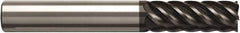Seco - 4mm, 10mm LOC, 6mm Shank Diam, 57mm OAL, 5 Flute, Solid Carbide Square End Mill - Single End, NXT Finish, Helical Flute, 45° Helix, Centercutting, Right Hand Cut, Right Hand Flute, Series JS520 - Industrial Tool & Supply