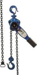 Value Collection - 1,500 Lb Lifting Capacity, 5' Lift Height, Lever Hoist - Made from Chain, 33 Lb Avg Pull to Lift Rated Load, 1 Chain - Industrial Tool & Supply