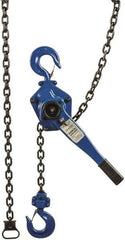 Value Collection - 6,000 Lb Lifting Capacity, 10' Lift Height, Lever Hoist - Made from Chain, 71 Lb Avg Pull to Lift Rated Load, 1 Chain - Industrial Tool & Supply