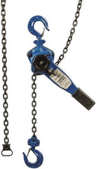 Value Collection - 2,000 Lb Lifting Capacity, 10' Lift Height, Lever Hoist - Made from Chain, 46 Lb Avg Pull to Lift Rated Load, 1 Chain - Industrial Tool & Supply