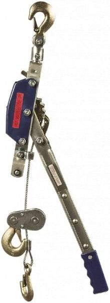 Value Collection - 4,000 Lb Lifting Capacity, 8-1/2' Lift Height, Puller Hoist - Made from Wire Rope - Industrial Tool & Supply