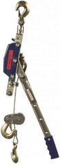 Value Collection - 4,000 Lb Lifting Capacity, 8-1/2' Lift Height, Puller Hoist - Made from Wire Rope - Industrial Tool & Supply