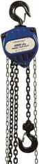 Value Collection - 4,000 Lb Lifting Capacity, 20' Lift Height, Hand Hoist - Made from Chain, 68' Overhaul to Lift 1', 90 Lb Avg Pull to Lift Rated Load, 1 Chain - Industrial Tool & Supply