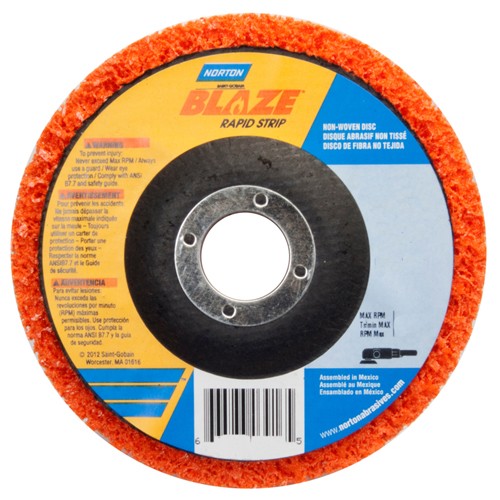 ‎4-1/2″ Depressed Center Finishing Disc Rapid Strip Extra Coarse Grit - Industrial Tool & Supply