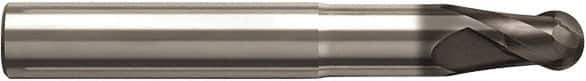 Seco - 10mm Diam, 10mm LOC, 2 Flute Solid Carbide Ball End Mill - NXT Finish, Single End, 82mm OAL, 10mm Shank Diam, Spiral Flute - Industrial Tool & Supply