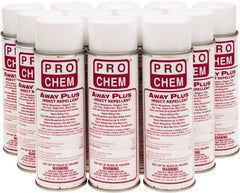 Pro Chem - 6 oz 25% DEET Aerosol Spray - For Mosquitos, Chiggers, Deer Flies, Gnats, Stable Flies, Fleas, Ticks, Black Flies, Biting Flies - Industrial Tool & Supply