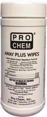 Pro Chem - 40 Count 25% DEET Towelette - For Mosquitos, Chiggers, Gnats, Stable Flies, Fleas, Ticks, Black Flies, Sand Flies - Industrial Tool & Supply