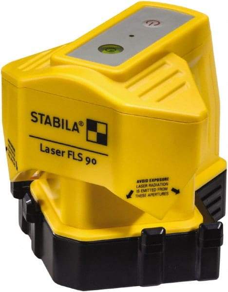 Stabila - 2 Beam 490' Max Range Cross Line Level - Red Beam, 3/16" at 50' Accuracy, Battery Included - Industrial Tool & Supply