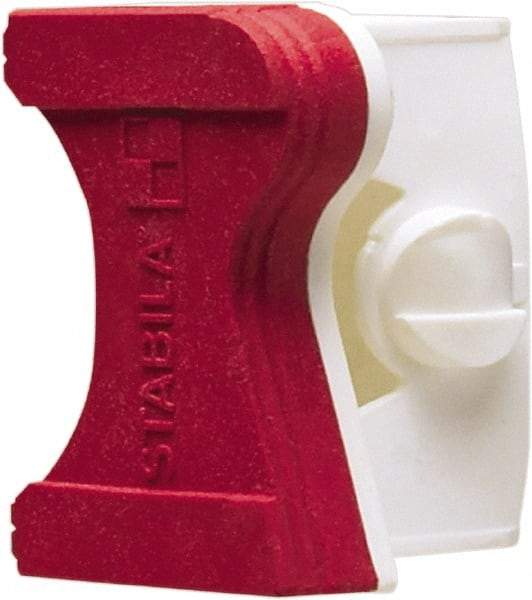 Stabila - Level Replacement End Cap Mount - Red, Use with R300 Series Levels - Industrial Tool & Supply