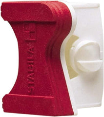 Stabila - Level Replacement End Cap Mount - Red, Use with R300 Series Levels - Industrial Tool & Supply