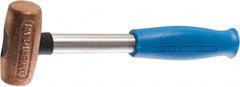 American Hammer - 3 Lb Head 1-3/4" Face Copper Hammer - Exact Industrial Supply
