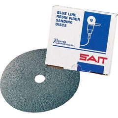 Sait - 5" Diam 7/8" Hole 36 Grit Fiber Disc - Zirconia Alumina, 10,000 Max RPM - Industrial Tool & Supply