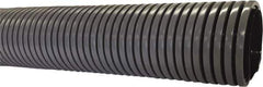 Flexaust - 4" ID, 29 Hg Vac Rating, 8 psi, Polyethylene Vacuum & Duct Hose - 50' Long, Gray, 9-1/2" Bend Radius, -40 to 140°F - Industrial Tool & Supply