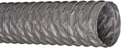 Flexaust - 12" ID, 2 Hg Vac Rating, 4 psi, Fiberglass Vacuum & Duct Hose - 25' Long, Silver, 8-1/2" Bend Radius, -65 to 550°F - Industrial Tool & Supply