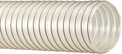 Flexaust - 300mm ID, 2.2 Hg Vac Rating, 10 psi, Polyurethane Vacuum & Duct Hose - 25' Long, Clear, 10" Bend Radius, -65 to 225°F - Industrial Tool & Supply