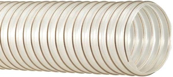 Flexaust - 200mm ID, 9 Hg Vac Rating, 14 psi, Polyurethane Vacuum & Duct Hose - 25' Long, Clear, 8" Bend Radius, -65 to 225°F - Industrial Tool & Supply