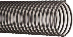 Flexaust - 2" ID, 27 Hg Vac Rating, 28 psi, PVC Vacuum & Duct Hose - 25' Long, Clear/Black, 2.2" Bend Radius, 20 to 160°F - Industrial Tool & Supply