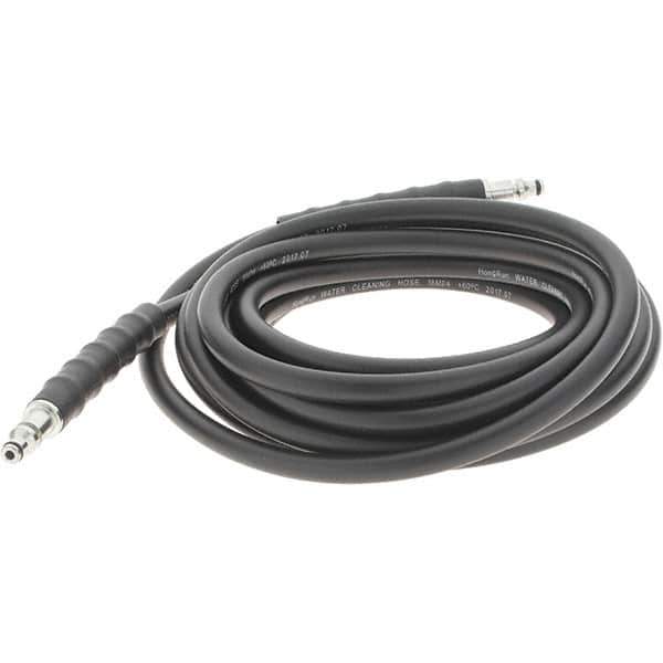 PRO-SOURCE - 2,600 Max psi Fixed Pressure Washer Hose - 20' Long, 6.35 Orifice, 1/4" Hole Size - Industrial Tool & Supply