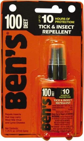 Ben's - 1.25 oz 100% DEET Pump Spray - For Ticks, Mosquitos, Disease Carrying Insects - Industrial Tool & Supply