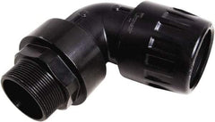 Transair - 1-1/2" ID, 40mm OD, 90° Male Elbow - Plastic, 232 Max psi, 2 Male NPT - Industrial Tool & Supply