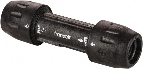 Transair - 1/2" ID, 16.5mm OD, Union - Plastic, 232 Max psi, 4-3/4" Long - Industrial Tool & Supply