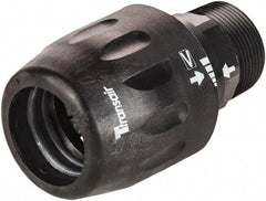 Transair - 1-1/2" ID, 40mm OD, Male Connector - Plastic, 232 Max psi, 1 Male NPT, 4-3/8" Long - Industrial Tool & Supply