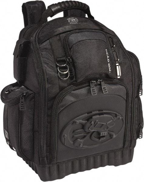 Dead On - 34 Pocket Black Polyester Backpack Tool Bag - 17" Wide x 10" Deep x 20" High - Industrial Tool & Supply