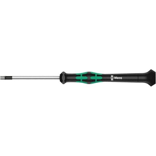Wera - 0.028" Precision Miniature Hex Driver - 1-37/64" Bade Length, Multi Handle, 157mm OAL - Industrial Tool & Supply