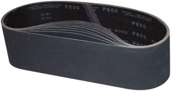 Camel Grinding Wheels - 4" Wide x 36" OAL, 320 Grit, Silicon Carbide Abrasive Belt - Silicon Carbide, Very Fine, Coated, Y Weighted Backing, Dry, Series S181 - Industrial Tool & Supply
