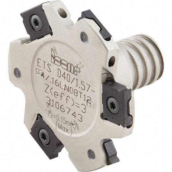 Iscar - Multimaster 1/2" Stepped Shank Milling Tip Insert Holder & Shank - T08 Neck Thread, 3-1/2" OAL, Tungsten MM S-A Tool Holder - Industrial Tool & Supply