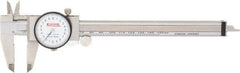 SPI - 0mm to 150mm Range, 0.02 mm Graduation, 2mm per Revolution, Dial Caliper - White Face, 40mm Jaw Length, Accurate to 0.02mm - Industrial Tool & Supply