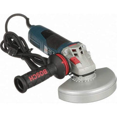 Bosch - 6" Wheel Diam, 9,300 RPM, Corded Angle & Disc Grinder - 5/8-11 Spindle, 120 Volts, 13 Amps - Industrial Tool & Supply