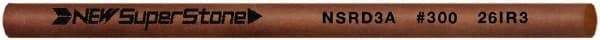 Value Collection - Round Ceramic Finishing Stick - 50mm Long x 3mm Wide x 3mm Thick, 300 Grit - Industrial Tool & Supply