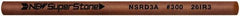 Value Collection - Round Ceramic Finishing Stick - 50mm Long x 2.35mm Wide x 2.4mm Thick, 300 Grit - Industrial Tool & Supply