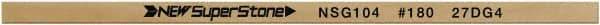 Value Collection - Flat Ceramic Finishing Stick - 100mm Long x 1mm Wide x 4mm Thick, 180 Grit - Industrial Tool & Supply