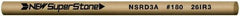 Value Collection - Round Ceramic Finishing Stick - 50mm Long x 3mm Wide x 3mm Thick, 180 Grit - Industrial Tool & Supply