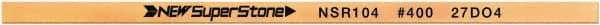 Value Collection - Flat Ceramic Finishing Stick - 100mm Long x 2mm Wide x 10mm Thick, 400 Grit - Industrial Tool & Supply
