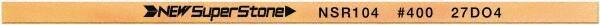 Value Collection - Flat Ceramic Finishing Stick - 100mm Long x 1mm Wide x 10mm Thick, 400 Grit - Industrial Tool & Supply