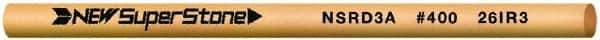 Value Collection - Round Ceramic Finishing Stick - 50mm Long x 3mm Wide x 3mm Thick, 400 Grit - Industrial Tool & Supply
