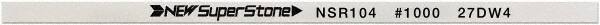 Value Collection - Flat Ceramic Finishing Stick - 100mm Long x 0.5mm Wide x 6mm Thick, 1,000 Grit - Industrial Tool & Supply