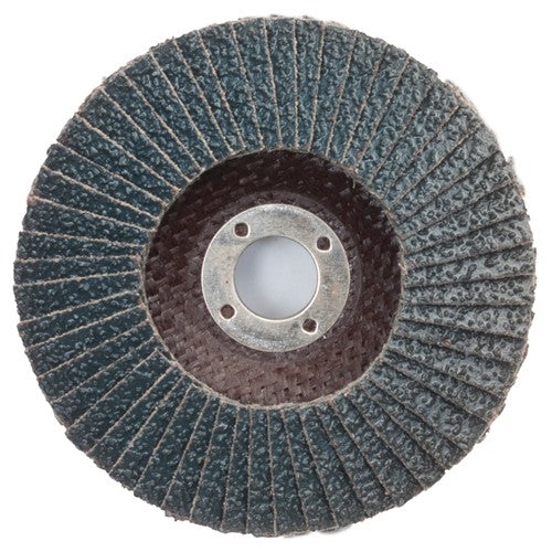 4″ × 5/8″ Flap Disc BlueFire Type 29 Fiberglass Plate 36 Grit - Industrial Tool & Supply
