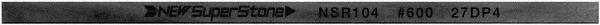 Value Collection - Flat Ceramic Finishing Stick - 100mm Long x 2mm Wide x 4mm Thick, 600 Grit - Industrial Tool & Supply