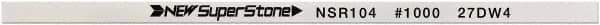 Value Collection - Flat Ceramic Finishing Stick - 100mm Long x 1.5mm Wide x 10mm Thick, 1,000 Grit - Industrial Tool & Supply