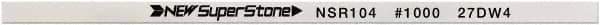 Value Collection - Flat Ceramic Finishing Stick - 100mm Long x 1mm Wide x 10mm Thick, 1,000 Grit - Industrial Tool & Supply