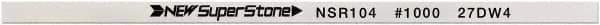 Value Collection - Flat Ceramic Finishing Stick - 100mm Long x 1mm Wide x 2mm Thick, 1,000 Grit - Industrial Tool & Supply