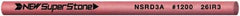 Value Collection - Round Ceramic Finishing Stick - 50mm Long x 3mm Wide, 1,200 Grit - Industrial Tool & Supply