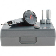 SPI - 0.03" Range, 0.0005" Dial Graduation, Horizontal Dial Test Indicator - 1-1/4" Black Dial, 0-100-0 Dial Reading, Accurate to 0.0005" - Industrial Tool & Supply