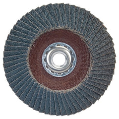 ‎5″ × 5/8″-11 Flap Disc BlueFire Type 29 Fiberglass Plate 80 Grit - Industrial Tool & Supply
