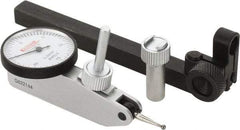 SPI - 8 Piece, 0" to 0.03" Measuring Range, 1-1/4" Dial Diam, 0-15-0 Dial Reading, White Dial Test Indicator Kit - 0.0005" Accuracy, 0.64" Contact Point Length, 0.079" Ball Diam, 0.0005" Dial Graduation - Industrial Tool & Supply